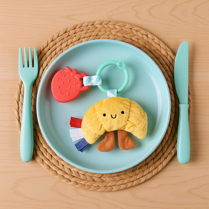Itzy Ritzy Itzy Pal Cow Plush + Teether