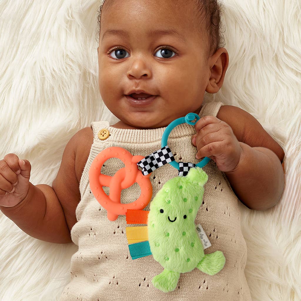 Itzy Ritzy Itzy Pal Cow Plush + Teether