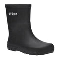 Stonz Black Waterproof Rain Boots