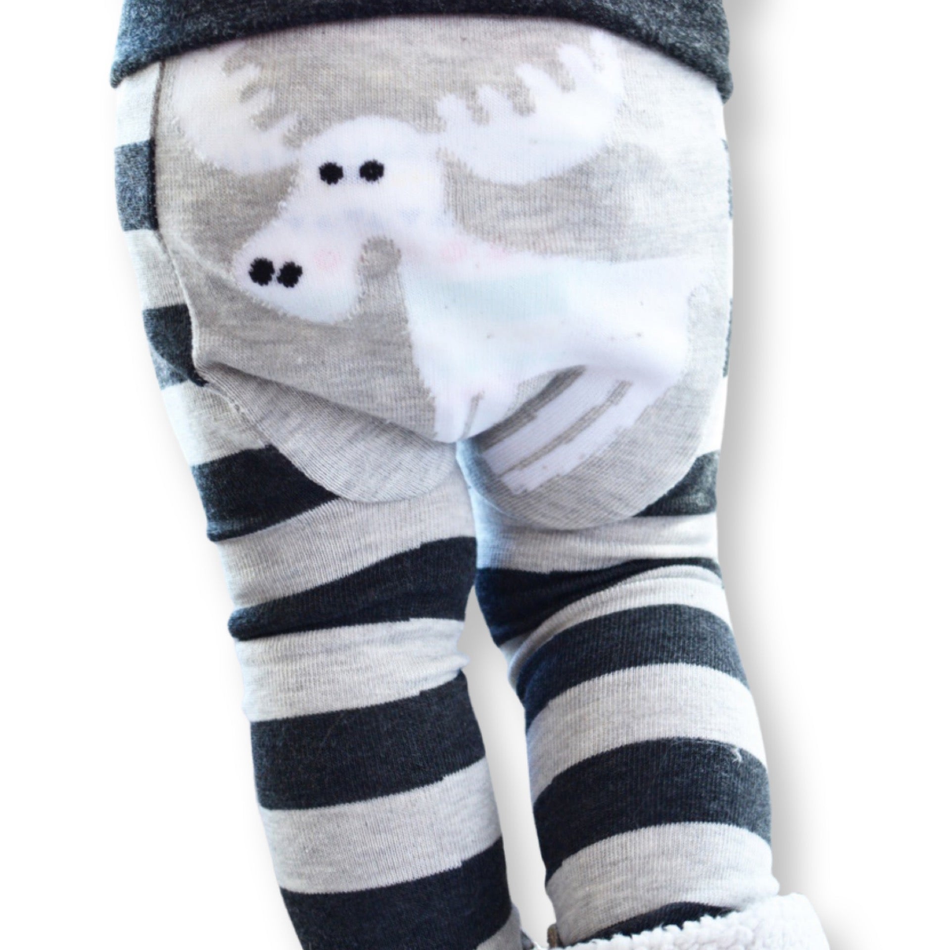Doodle Pants Moose Stripes Legging