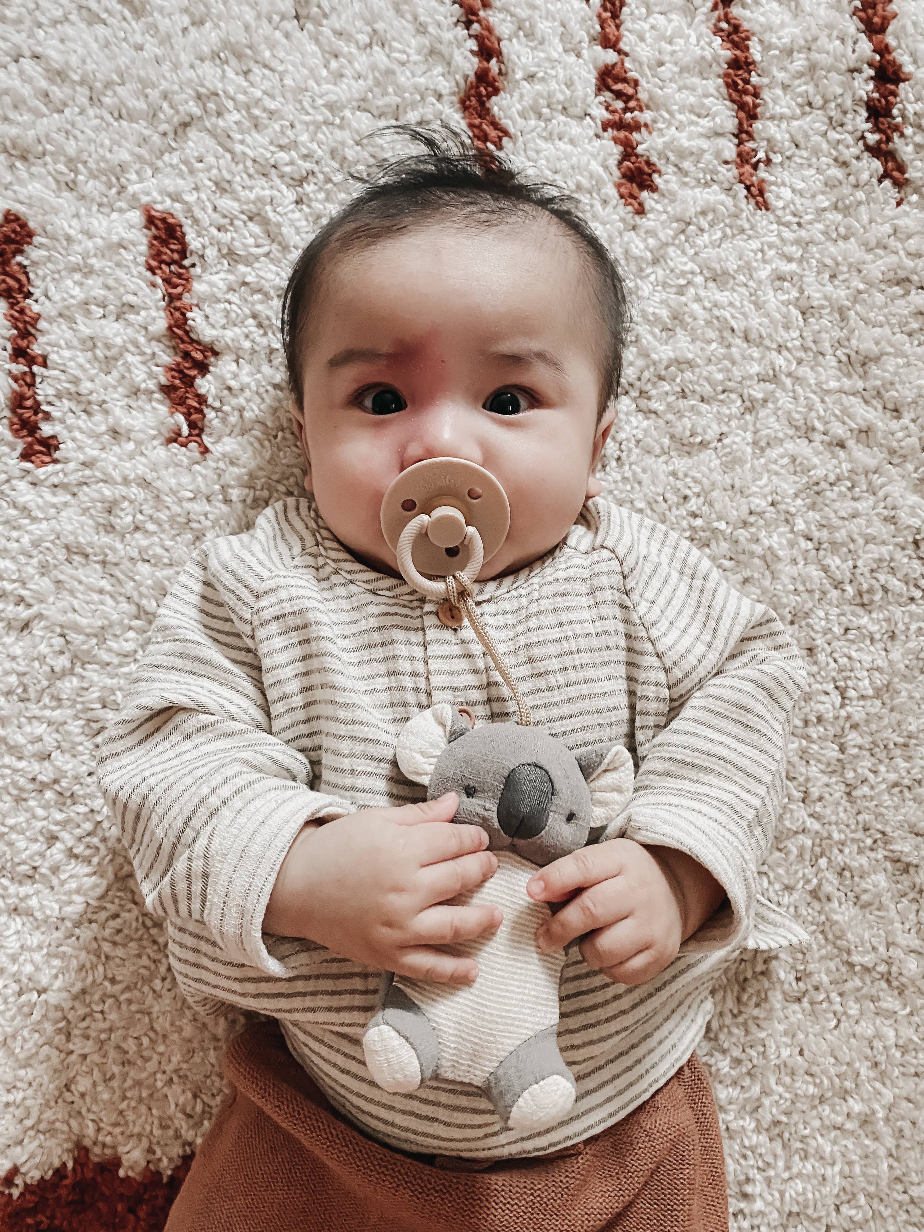 Itzy Ritzy Bitzy Pal Bunny Natural Rubber Pacifier & Plush