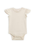 Colored Organics Natural Pearl Petal Sleeve Bodysuit