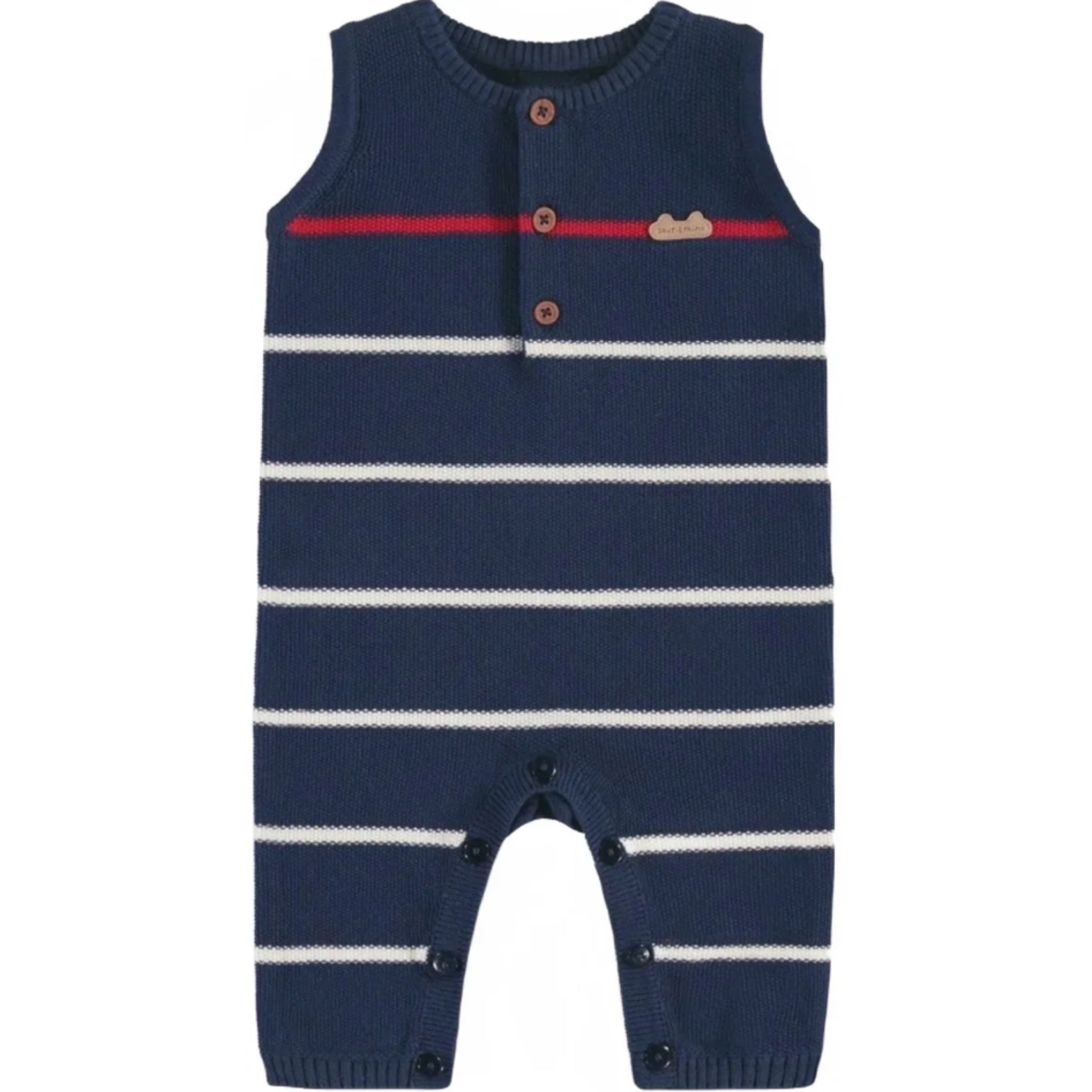 Souris Mini Navy Blue One Piece with Stripes