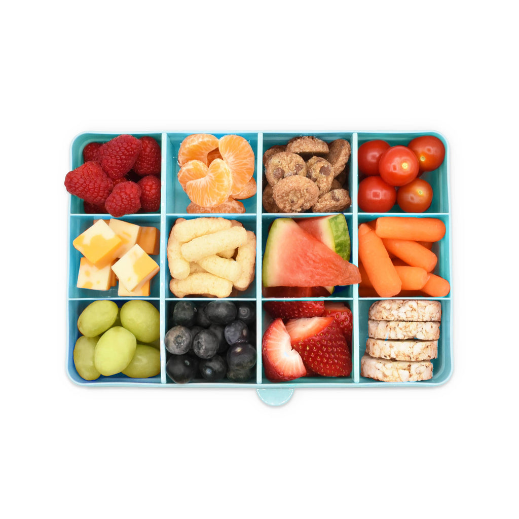 melii Snackle Box Pink Divided Snack Container with 12 Compartments