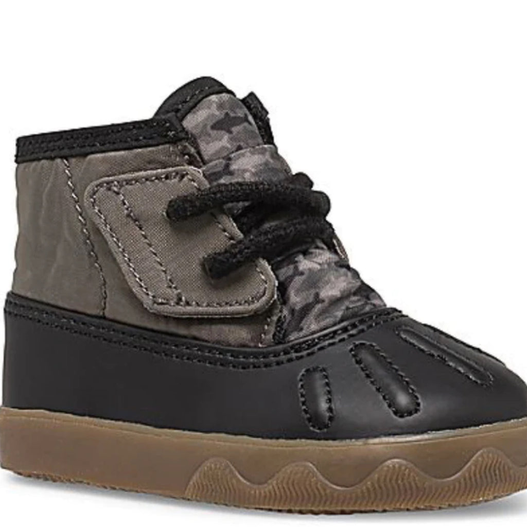 Sperry Icestorm Crib Boot - Black/Stone