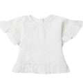 Noppies Whisper White Short Sleeve Clawson Top