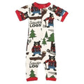 Lazy One Sawing Logs Infant PJ Romper
