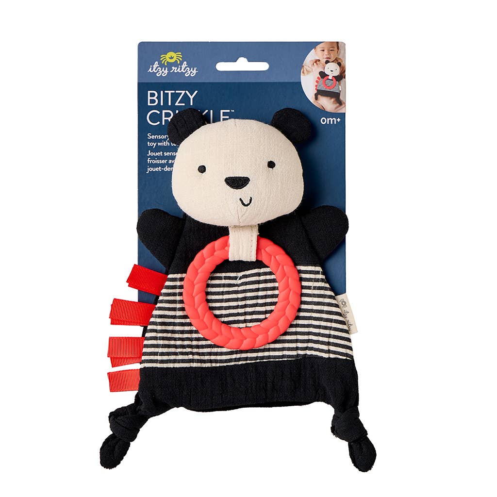 Itzy Ritzy Bitzy Crinkle Bunny Sensory Toy With Teether