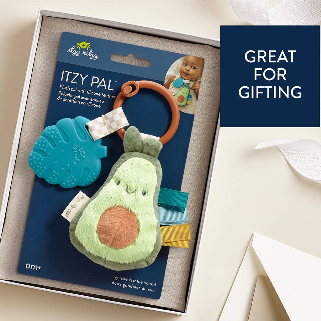 Itzy Ritzy Itzy Pal Cow Plush + Teether