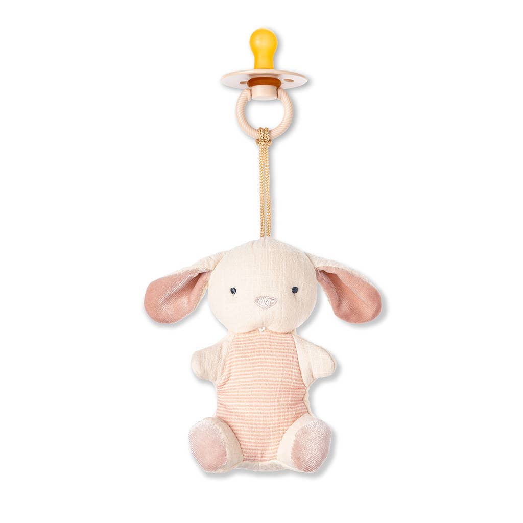 Itzy Ritzy Bitzy Pal Cow Natural Rubber Pacifier & Plush