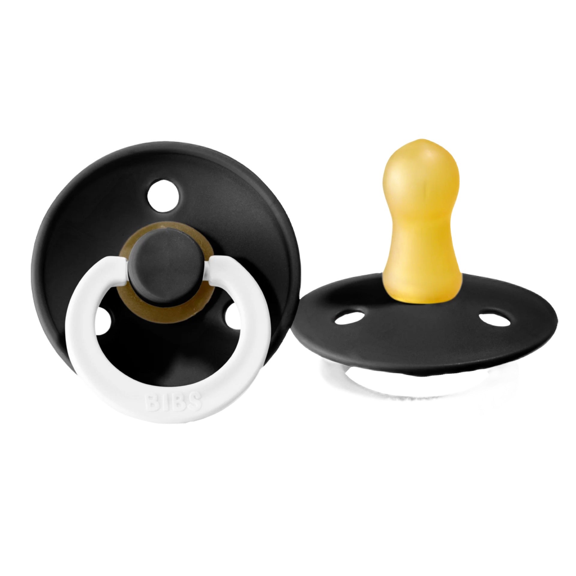BIBS Black Glow Latex Pacifiers