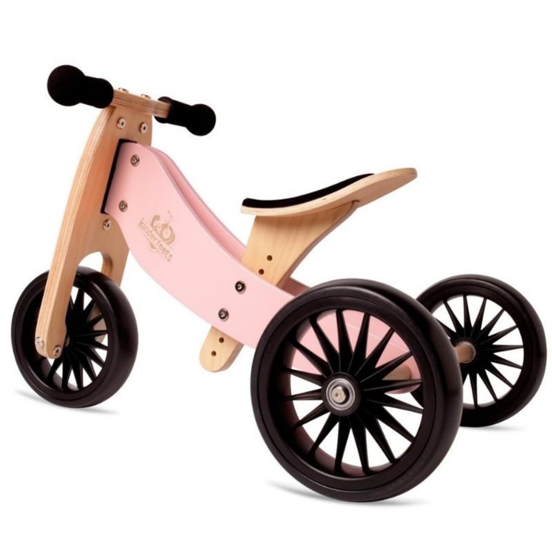 Kinderfeets Tiny Tot PLUS 2-in-1 Tricycle & Balance Bike Rose - Online Exclusive