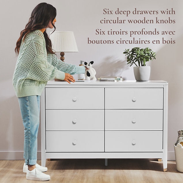 Little Seeds Aster 6 Drawer Nursery Dresser - Online Exclusive