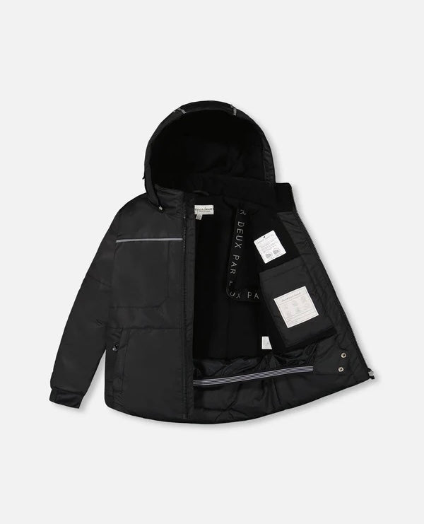 Deux Par Deux Two Piece Snowsuit Black And Spice