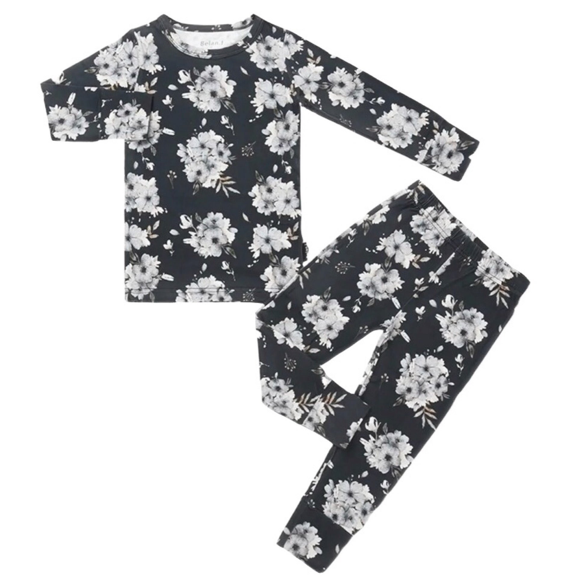 Belan J Dark Floral Long Sleeve PJs