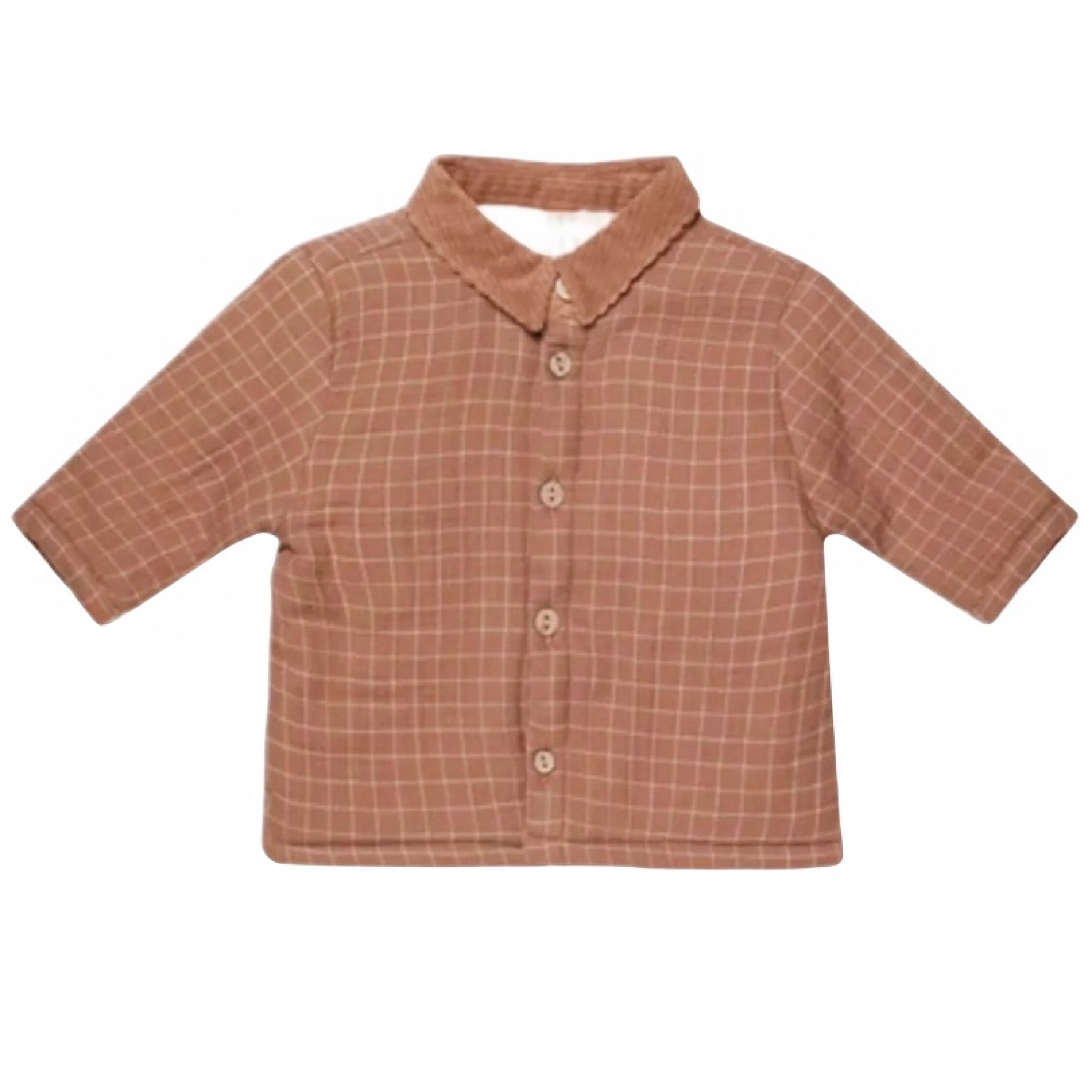 Quincy Mae Cinnamon Grid Ford Jacket