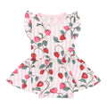 Kyte Baby Strawberry Fields Twirl Bodysuit Dress