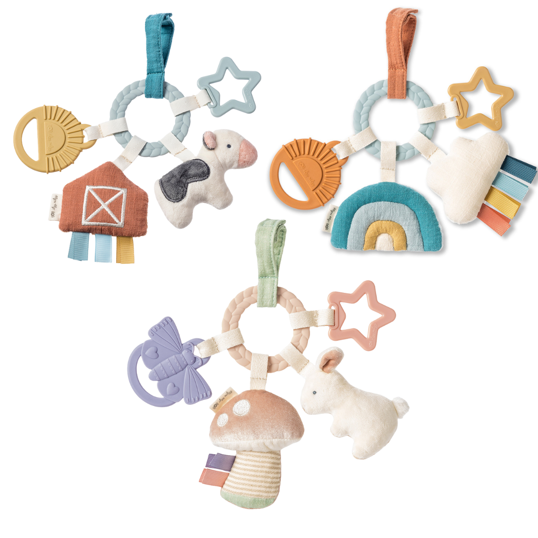 Itzy Ritzy Bitzy Busy Ring Bunny Teething Activity Toy