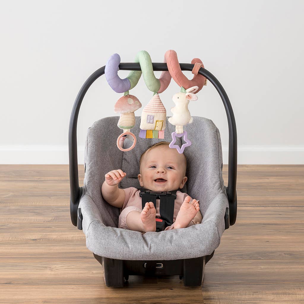Itzy Ritzy Itzy Bitzy Farm Spiral Car Seat Activity Toy