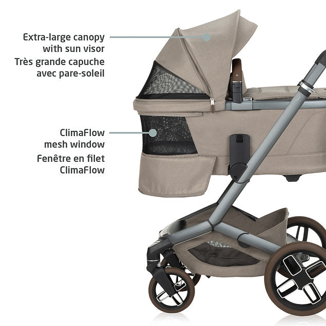Maxi Cosi Fame Carry Cot Twillic Truffle - Online Exclusive