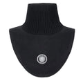 Deux Par Deux Polar Fleece & Knit Neckwarmer Black
