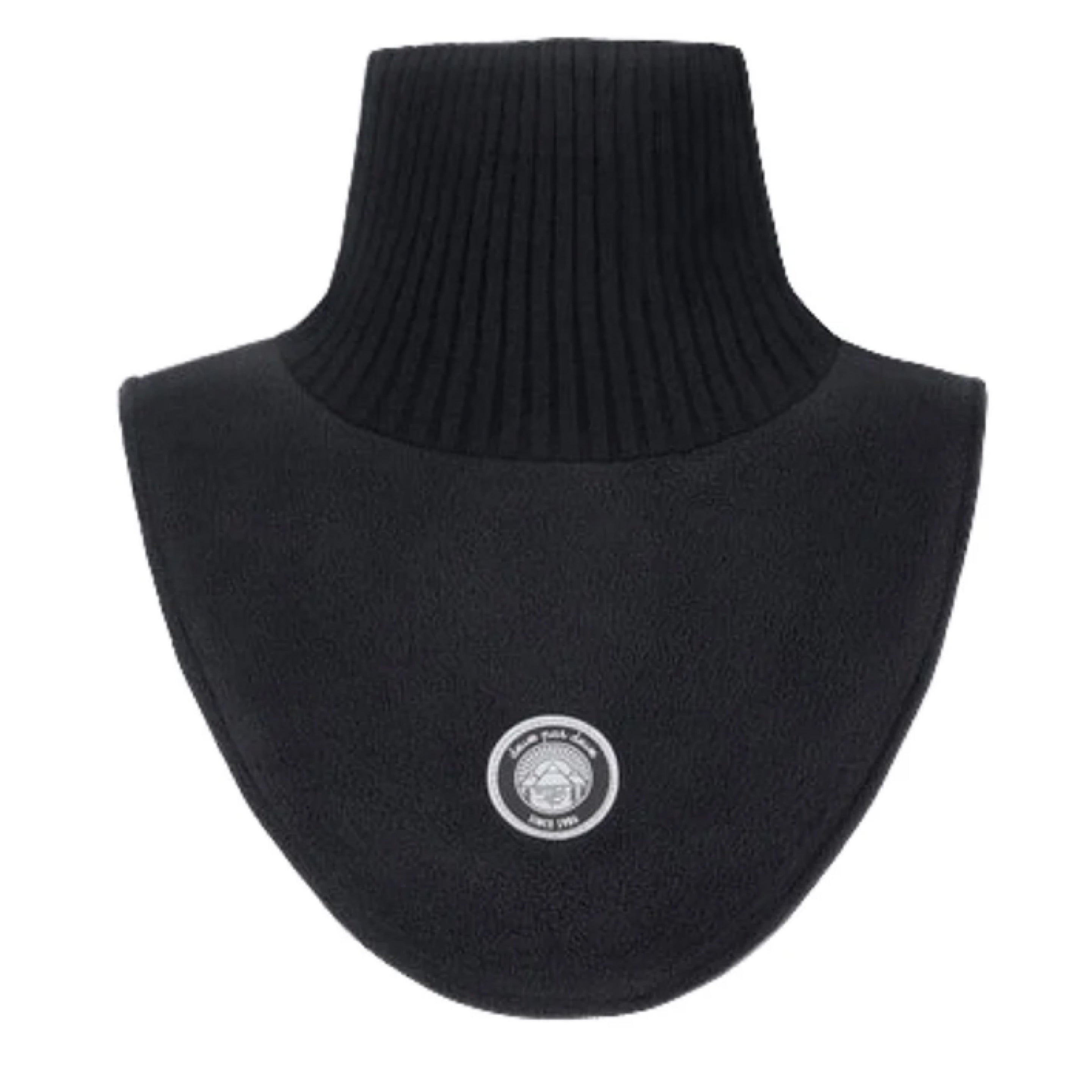 Deux Par Deux Polar Fleece & Knit Neckwarmer Black