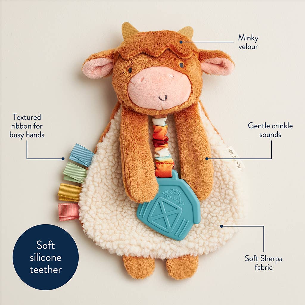Itzy Ritzy Itzy Friends Billie The Taupe Bunny Lovey Plush
