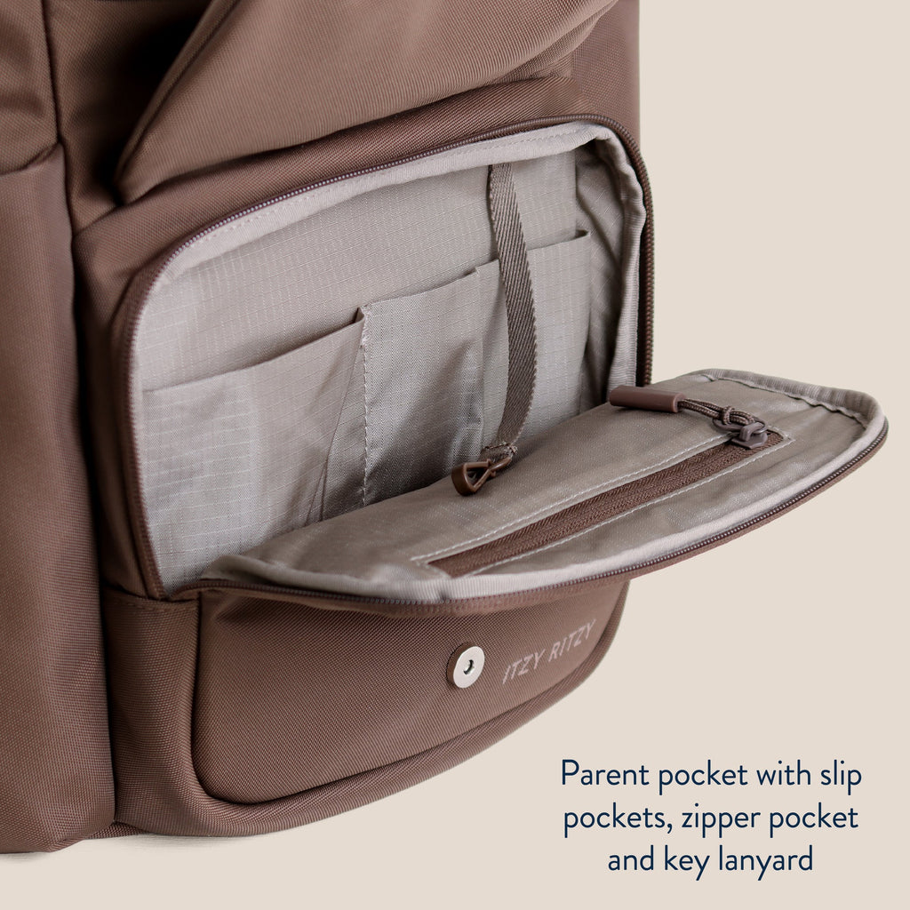 Itzy Ritzy Belong Bucket Backpack Mocha - Online Exclusive