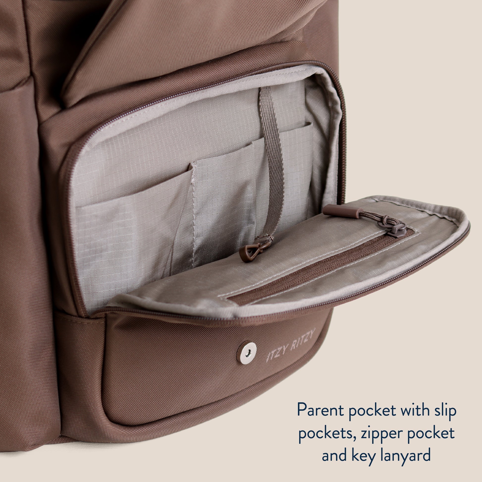 Itzy Ritzy Belong Bucket Backpack Mocha - Online Exclusive