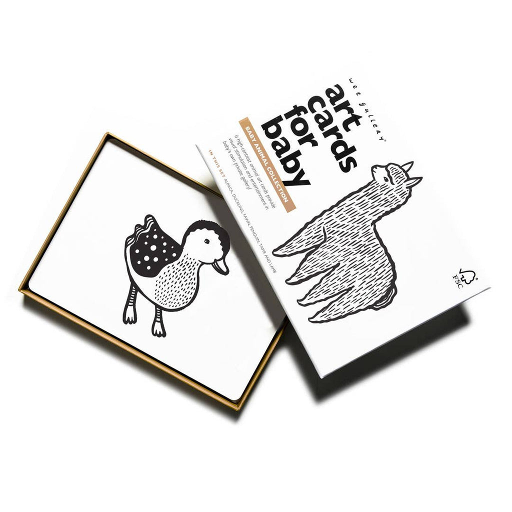 Wee Gallery Baby Animals Art Cards for Baby