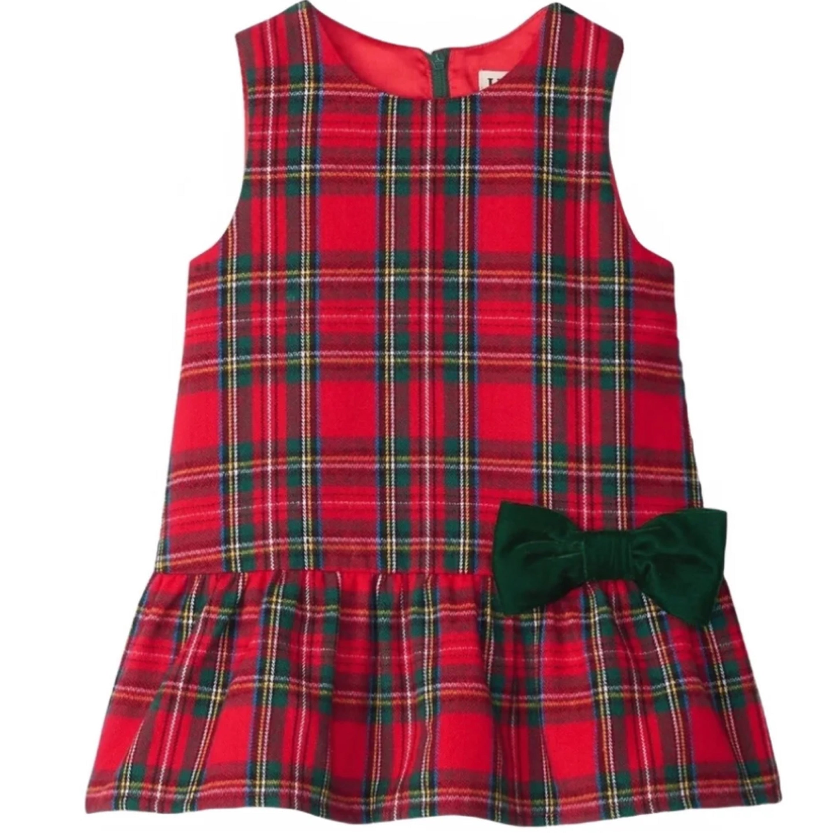 Hatley Red Plaid Pinafore Dress