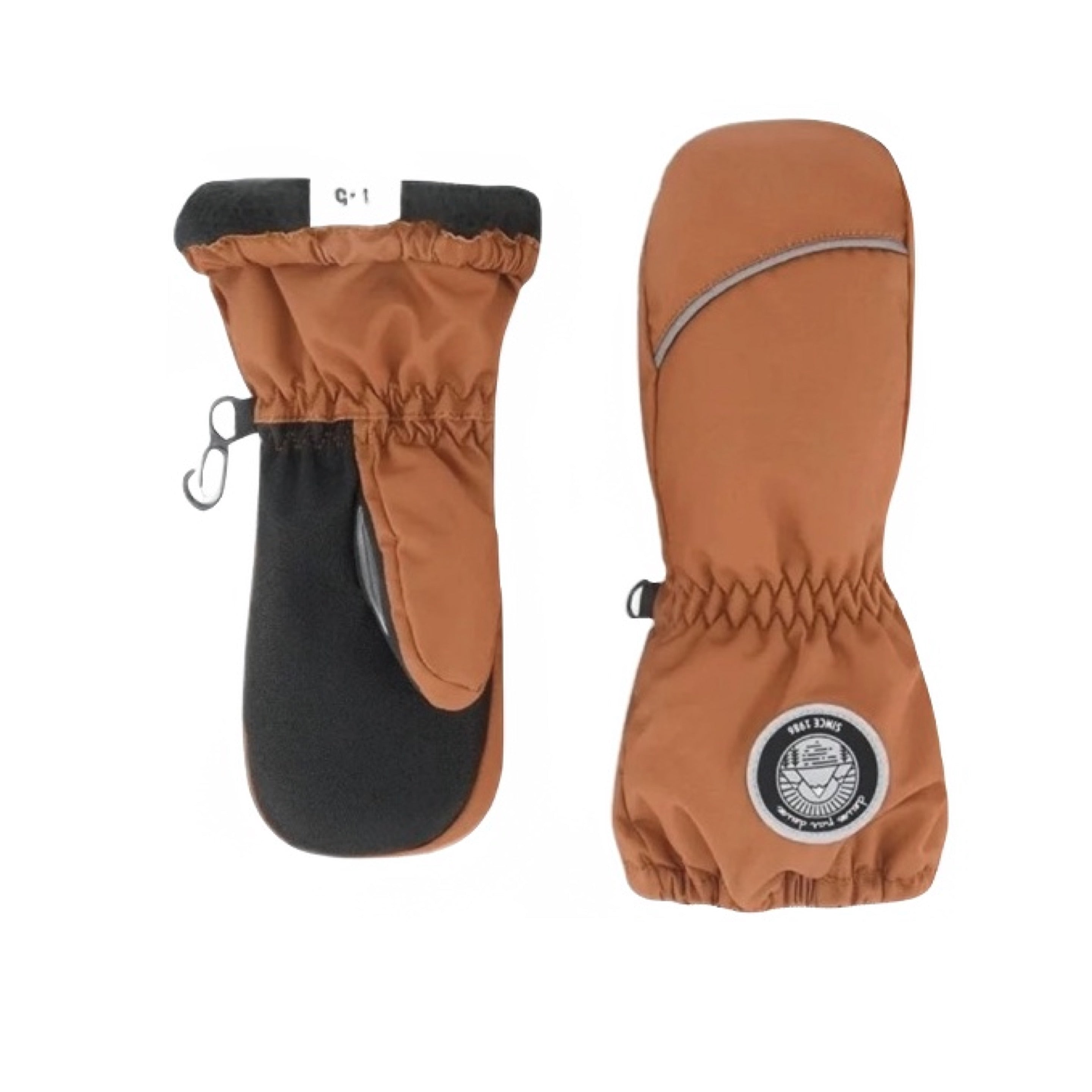 Deux par Deux Brown Winter Mittens