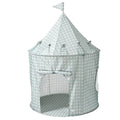 3 Sprouts Kids Play Tent Castle with Recycled Fabric - Gingham Blue