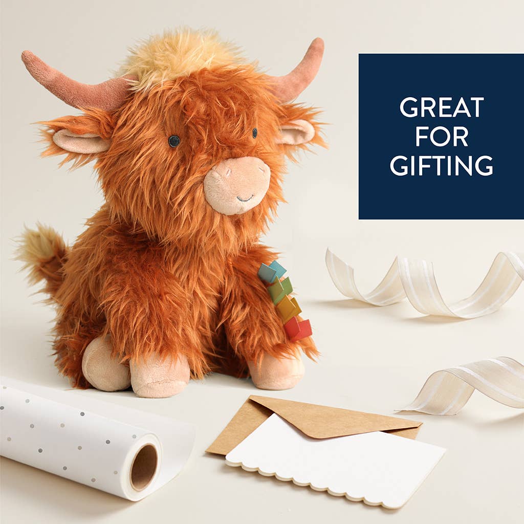 Itzy Ritzy Sweetie Snuggles Highland Cow Plush