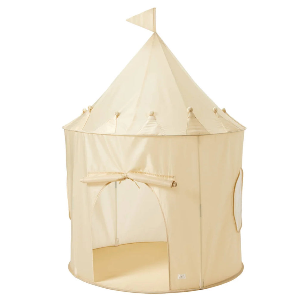 3 Sprouts Kids Play Tent Castle with Recycled Fabric - Beige
