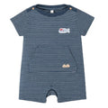 Souris Mini Navy & Cream Striped Romper