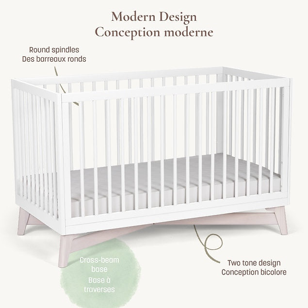Little Seeds Pala Convertible 4 in 1 Crib White  Online Exclusive