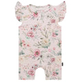 Belan J Floral Bliss Ruffled Sleeves Shortall Romper