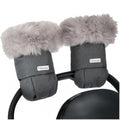 7AM Heather Grey Dark Arctic Faux Fur Warmmuffs - Online Exclusive
