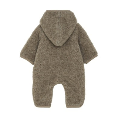 Huttelihut 2044 Camel Melange PRAM SUIT WOOL TEDDY with lining