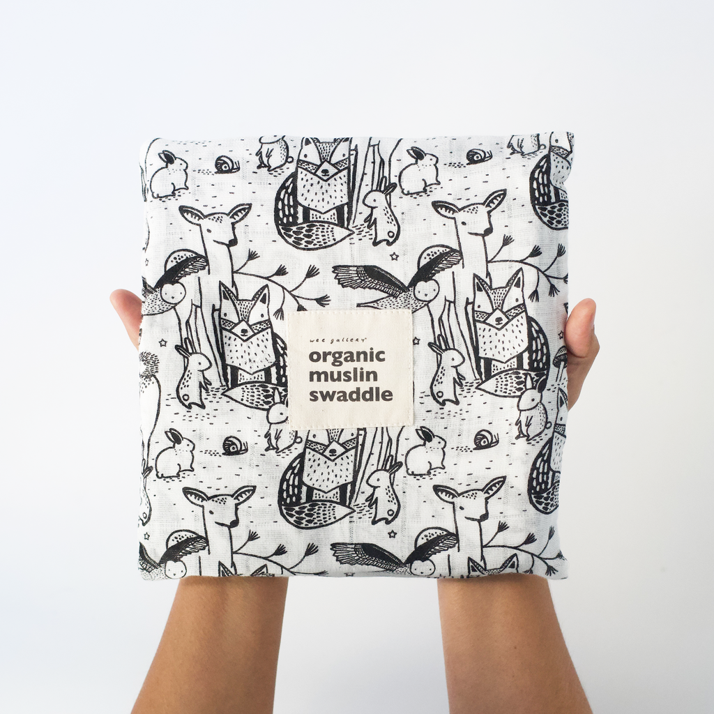 Wee Gallery Forest Organic Muslin Swaddle
