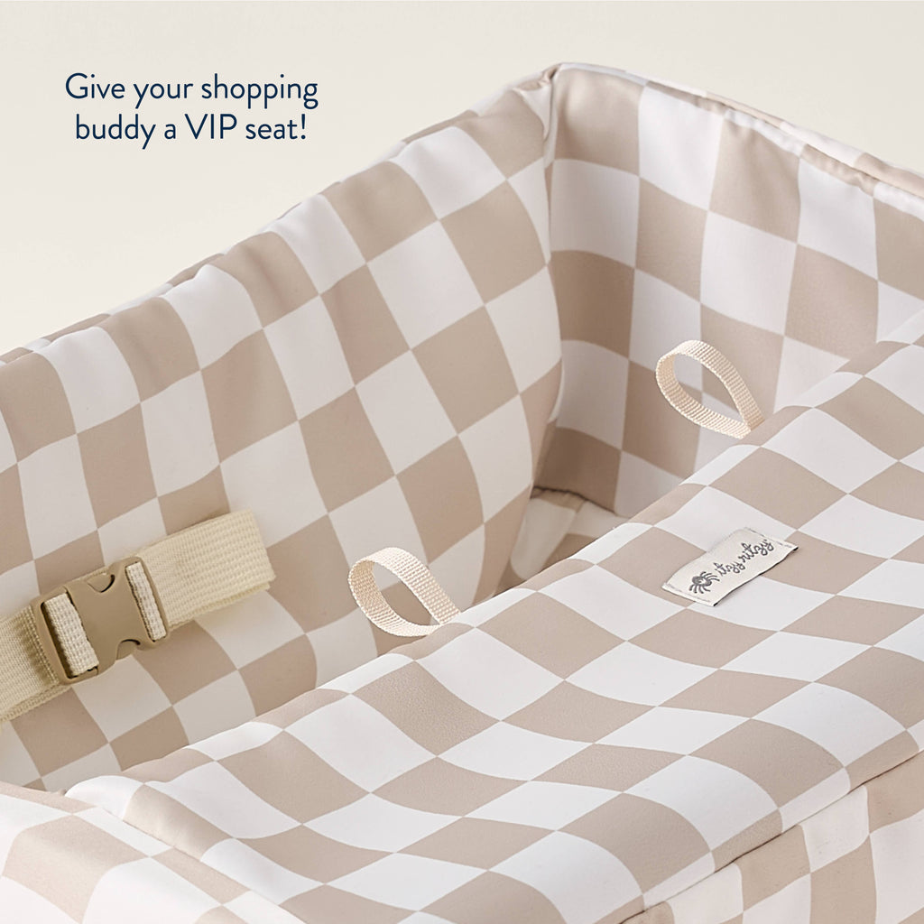 Itzy Ritzy Checkerboard Itzy Shopping Cart Cover