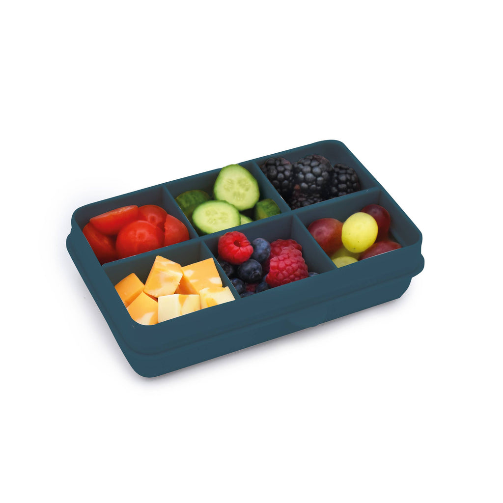 melii Luxe Mini Ivory Snackle Box 6 Compartment