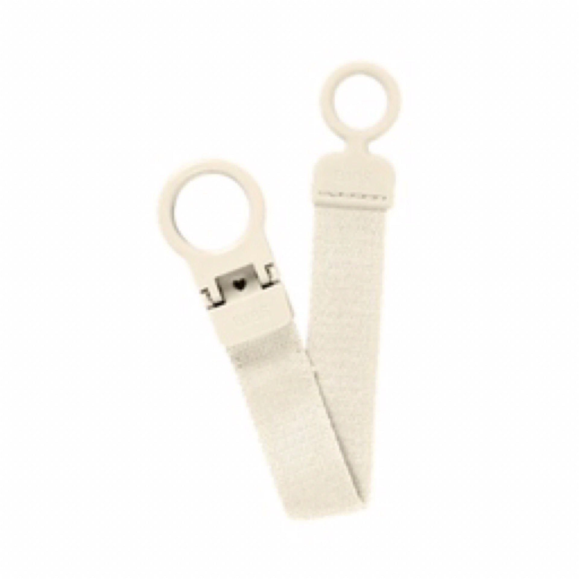 BIBS Ivory Pacifier Clip Loop