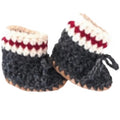 Huddy Buddies Soft Sole Slip-On Stay-On Wool Booties - Dark Lumberjack