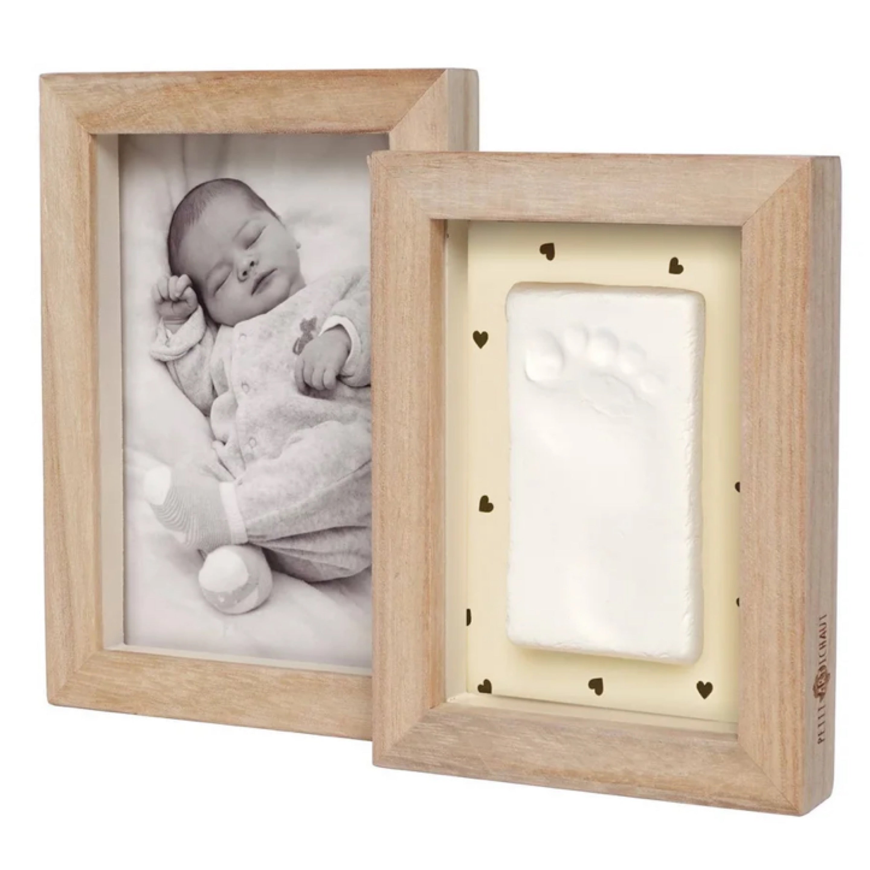 Petit Artichaut Duo Frame - Pretty Hearts Baby Imprint Frame
