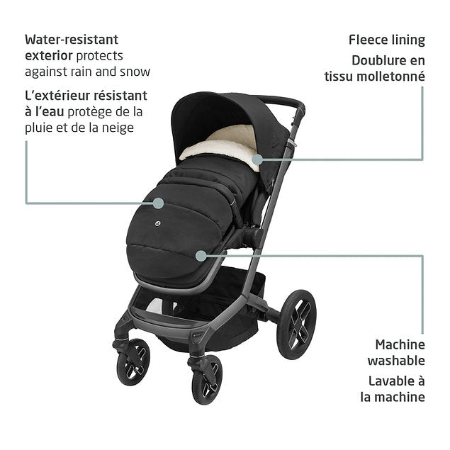 Maxi Cosi 2-In-1 Footmuff Twillic Black - Online Exclusive