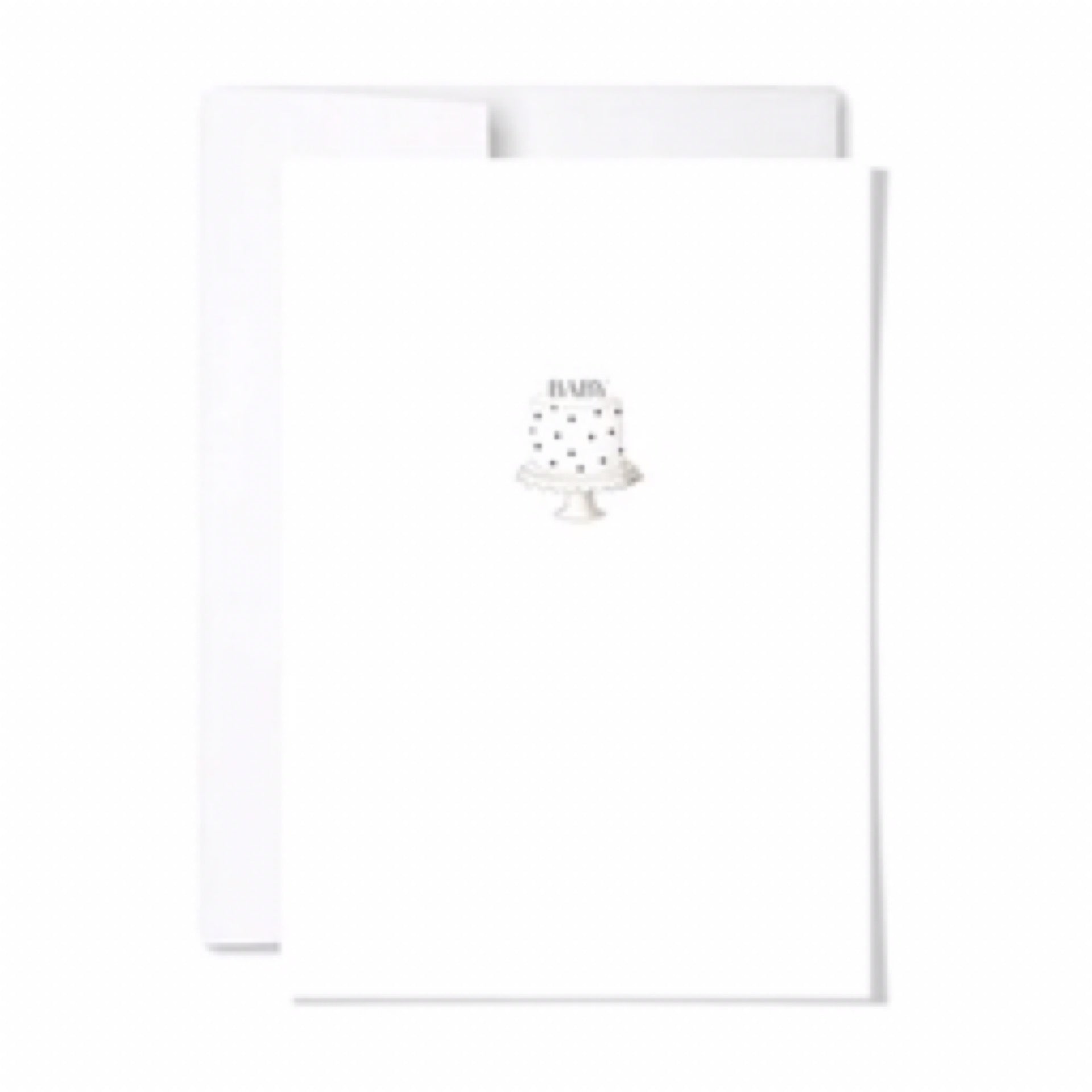 Paperscript Baby Cake Card
