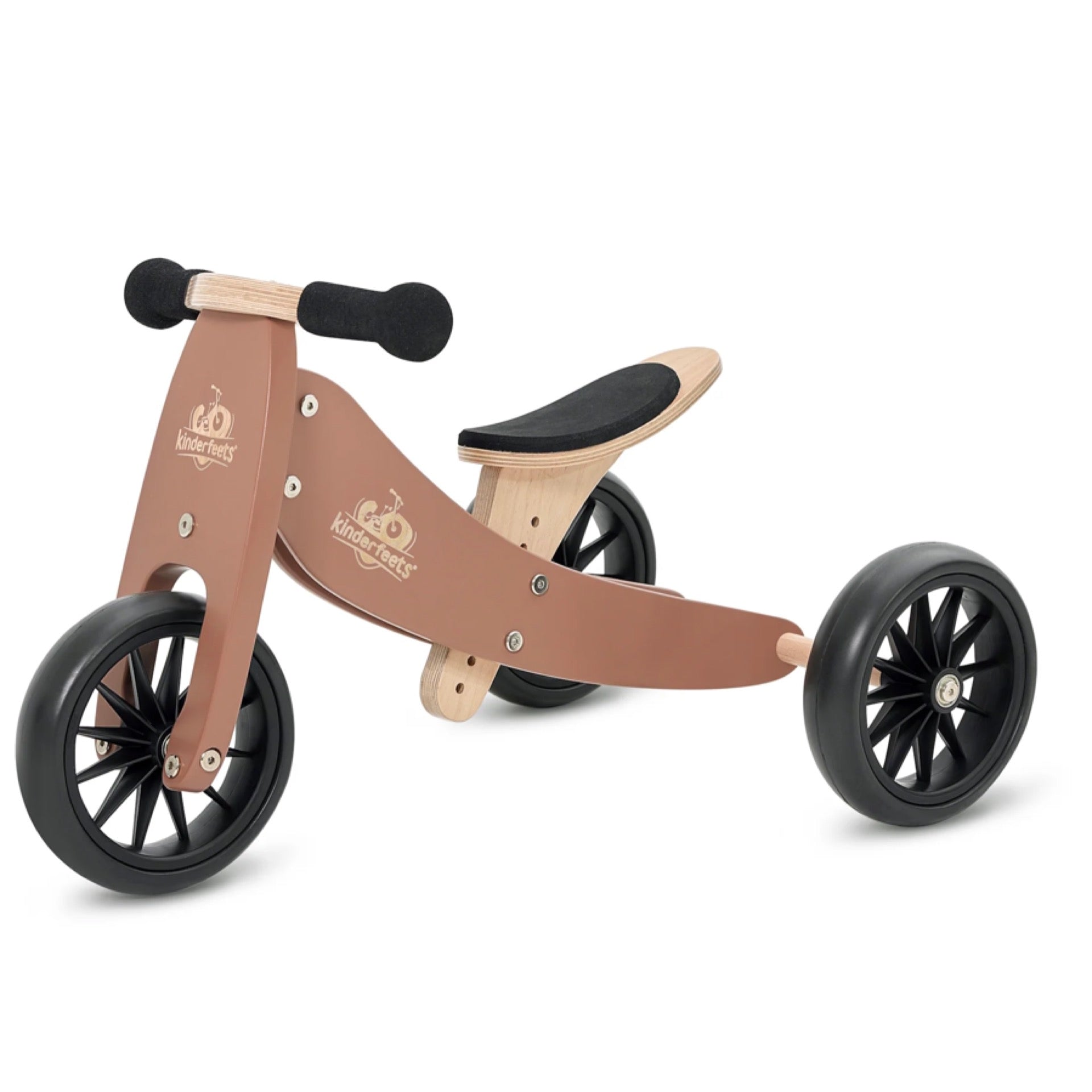 Kinderfeets Tiny Tot 2-in-1 Tricycle & Balance Bike Mocha