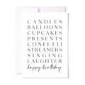 Paperscript Happy Birthday Card